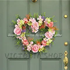 【新品・未使用】リース フラワー 花 インテリア ハート ウェディング ガーデン挙式 吊り下げ 花 フラワー 壁掛け ウェディング 前撮り 花嫁 造花 結婚式 前撮り お洒落 二次会 披露宴 海外挙式 ウェディング 豪華 花束 ガーリー 可愛い 装飾品