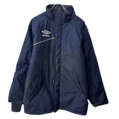 Umbro ジャケット L ネイビー アンブロ ジップアップ マジックテープ フーディー ラグラン スポーティー 中綿 アウター 冬物 a801-5909