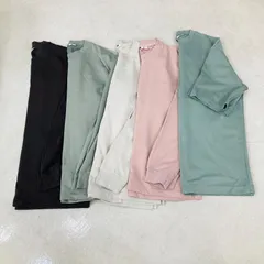 A【まとめ売り】UNIQLO ユニクロ U メンズ Lサイズ 長袖 半袖 ピンク ミントグリーン チャコール オフホワイト