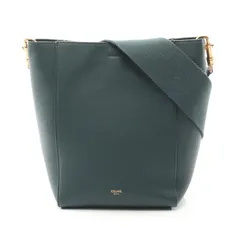 セリーヌ CELINE ショルダーバッグ サングル バケット スモール 189303 ダークグリーン レザー サングル バケット スモール レディース Used Aのサムネイル