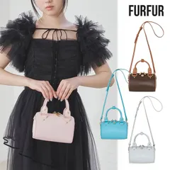 【SALE20%OFF】【即納】 ファーファー FURFUR バッグ リボンカシメミニボストンバッグ 小物 上國料萌衣 コラボハンドバック ショルダーバッグ ギフト rwgb252506