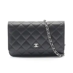 シャネル CHANEL ショルダーバッグ マトラッセ AP0250 ブラック レザー マトラッセ チェーンウォレット レディース Used A