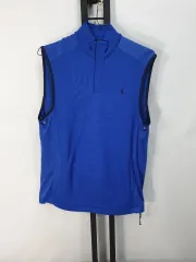 ポロ ラルフローレン ゴルフ ベスト ポリエステルシェル ベスト ブルー m
