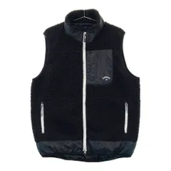 サイズ：LL CALLAWAY キャロウェイ  ボア ジップベスト  ブラック系 [240101605579] ゴルフウェア メンズ ストスト