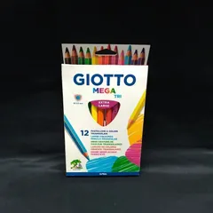 GIOTTO/MEGA TRI【色鉛筆12色セット】状態：非良