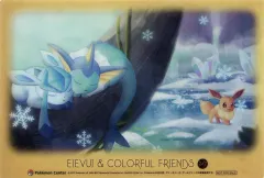 【中古】キャラカード(キャラクター) イーブイ＆シャワーズ＆グレイシア イーブイとカラフルフレンズのクリアカード 「ポケットモンスター」 ポケモンセンター物販購入特典 