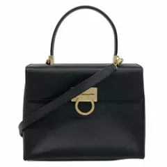 サルヴァトーレ・フェラガモ(Salvatore Ferragamo) サルヴァトーレフェラガモ ハンドバッグ ガンチーニ レザー ブラック  2wayバッグレディース