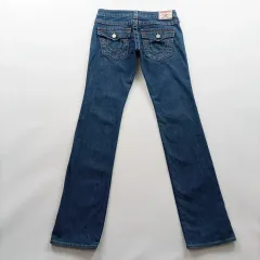トゥルーレリジョン デニムジーンズ サイズ28 スリム スキニージーン デニムパンツ レディース A8977