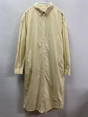 無印良品　洗いざらし ブロード レギュラーカラー長袖ワンピース S