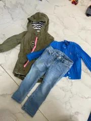 女の子服3T (まとめ) GAPマウンテンパーカー ポロ カーディガン GAPデニム