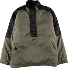 古着 90年代 ナイキ NIKE 中綿入り ハーフジップ ナイロンプルオーバー メンズXL相当/eaa607296