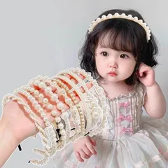 パールカチューシャ キッズ カチューシャ 未使用 ヘアアクセサリー女の子 パール 髪飾り ヘアーアクセサリー フォーマル ピアノ発表会 コンクール 結婚式 七五三 入学式 卒業式 入園式 卒園式 入学コーデ 可min#