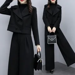 セレモニースーツ 即購入OK 入学式 パンツスーツ スーツ レディース セットアップ ジャケット ワイドパンツ セット 長袖 ママ  卒業式 母 卒園式 入園式 30代 40代 50代 min#