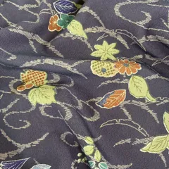 小紋 単衣 胴抜き 洗える着物 裄68 可愛い染め 化繊 着物 MK-3106