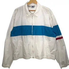IZOD/アイゾット LACOSTE/ラコステ 80年代/80’s 糸巻タグ 青ワニタグ スイングトップ ダービージャケット ライトアウター ジャケット ブルゾン Kongkong製 XLサイズ ホワイト