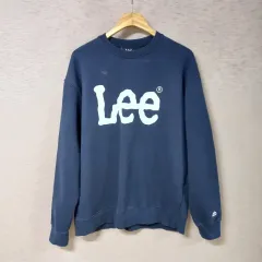 B1-16/LEE ネイビー プリント Tシャツ メンズ M