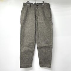 ANACHRONORM ヘリンボーン ワークパンツ サスペンダー ごま塩 32