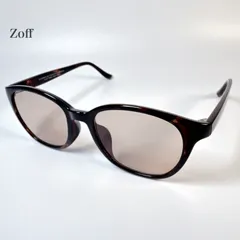 ゾフ ZOFF ZA181G06 29A1 SUNCUT GLASSES サングラス UV100％カット デミ フレーム レッド レンズ メンズ レディース カラー アイウェア 紫外線対策 おしゃれ 送料無料 匿名配送