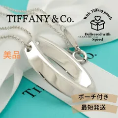 【美品】ティファニー TIFFANY&Co. ジオメトリック オーバル ネックレス AG925