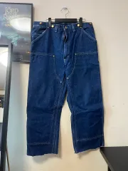 90s USA製 ヴィンテージ Carhartt カーハート ダブルニー デニム パンツ