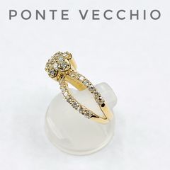 美品］Ponte Vecchio ダイヤモンド1.12ct リボン リング - メルカリ