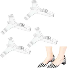 新品 シューズバンド パンプス ヒール バンド ストラップ 透明 靴ストラップ かかと ベルト 調整 脱げ防止 目立たにくい フィット シューズアクセサリー