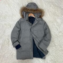 新品【TAKASHIMAYA】タカシマヤ起毛ウールライクダウンコート3L(グレー 