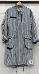 weirdo jail coat 囚人 白黒 ボーダー プリズナー コート - メルカリ