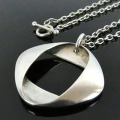 GEORG JENSEN Henning Koppe ジョージ・ジェンセン ヘニング・コッペル ペンダントネックレス チェーンネックレス #190 全長64cm 925S シルバー925 銀 デンマーク製 rk9447のサムネイル