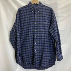  RALPH LAUREN / ラルフローレン / ネルシャツ / 90s / BIG SHIRT / パープル / ネイビー / 古着 / 表記サイズM