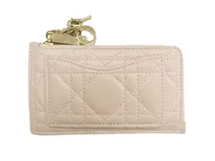 クリスチャンディオール レディディオール カナージュ フラグメントケース ピンク カードケース コインケース レザー コスモス