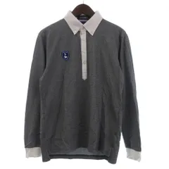 ルコックスポルティフ le coq sportif ゴルフ ポロシャツ 長袖 ボタンダウン BD クレリック M グレー
