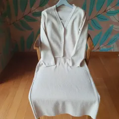 カーディガン キャミソールワンピース S