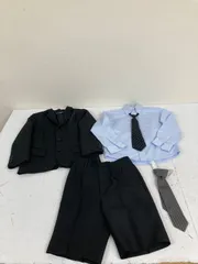 送料無料★BACK&FORTH★フォーマルスーツ　上下セット　セットアップスーツ★男の子　キッズ　子供 110★ジャケット　長袖シャツ　パンツ　ネクタイ　まとめ売り　#80116sjj