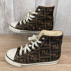 FENDI フェンディ ズッカ柄 スニーカー レディース 約24cm ブラウン