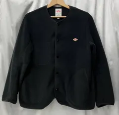 DANTON ダントン フリースジャケット ノーカラー サイズ 38 黒 ブラック MR12-111-02 レディース 日本製