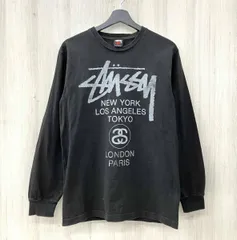 OLD STUSSY/オールド ステューシー/長袖Tシャツ/00s/ワールドツアーTee/ブラック/Mサイズ