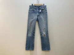 Levi's リーバイス デニムパンツ ジーンズ サイズW32L34 刻印513 水色 ライトブルー メンズ 88年 ジッパーフライ 破れ汚れ有り
