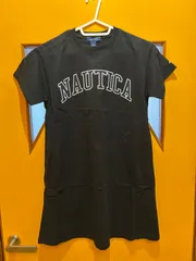 【G5-23】△ NAUTICA サイズS 130 ワンピース　紺色