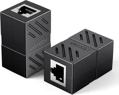 UGREEN LANケーブル 延長コネクタ cat7 cat6 RJ45 中継コネクタ ギガビット対応 8P10C ｌaｎ端子 メス-メス