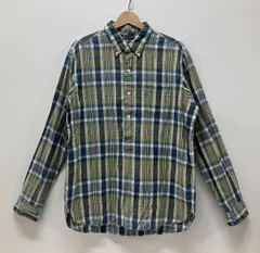 RALPH LAUREN ラルフローレン 長袖シャツ  BLEEDING MADRAS プルオーバー マドラスチェック サイズL コットン100% インド製 替えボタン付き