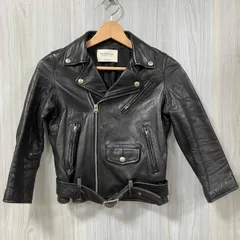 beautiful people/ビューティフルピープル/ダブルライダース/ヴィンテージレザー ライダースジャケット/ブラック/サイズ5号/1635402411