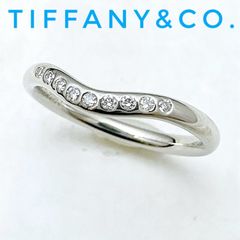 TIFFANY&Co. ティファニー Pt950 カーブドバンドリング 10号 - メルカリ