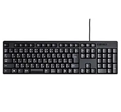 【中古】「未使用品」エレコム キーボード 有線 メンブレン ブラック TK-FFCM01BK