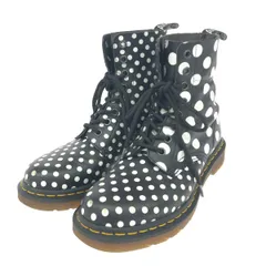 Dr.Martens ドクターマーチン 8ホールブーツ/CHAY UK5 レザー/ドット柄    ブラック/ホワイト レディース / 240001183109