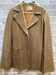 A【A27-54】◇eimy    サイズフリー　コート　ベージュ　無地