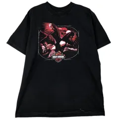 古着 00年代 ハーレーダビッドソン Harley-Davidson 鷲柄 イーグル柄 モーターサイクル バイクTシャツ USA製 メンズXL相当/eaa607382のサムネイル