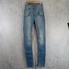 Emoda エモダ ハイウェスト スキニー デニム ジーンズ レディース ボトムス ブルー 〇□