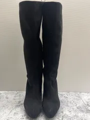 送料無料！！ESPERANZA　エスペランサ　ロングブーツ　高ヒール10cm  黒スェード　23Ｓサイズ　#80116MO280