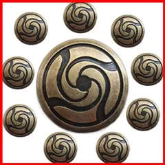 Chaojibao 10枚 ボタン 呪術廻戦 校章ボタン付きアクリルチャームコレクション 伏黒恵 両面宿儺 禪院真希 (呪術廻戦ボタン) (A)